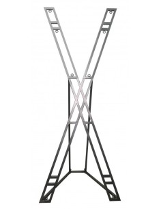 Croix de Saint André en métal avec pied