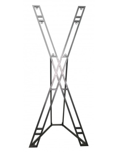 Croix de Saint André en métal avec pied