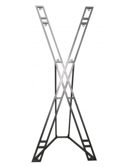 Croix de Saint André en métal avec pied