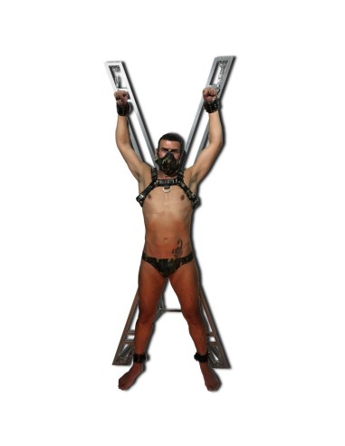 Croix de Saint André en métal avec pied