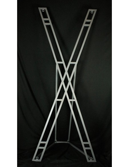 Croix de Saint André en métal avec pied