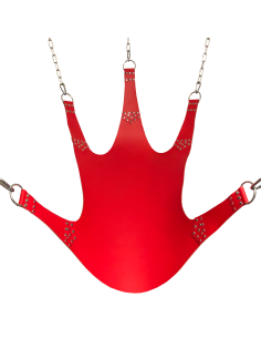 Sling en Cuir 5 Points d'attache Rouge