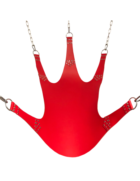 Sling en Cuir 5 Points d'attache Rouge