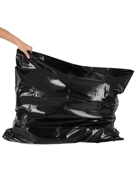 Taie d'oreiller noire en Vinyle 80 x 80cm