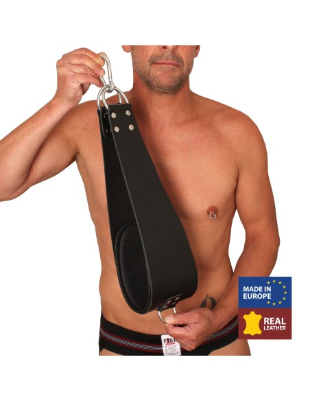 set de 2 Supports pieds en cuir pour sling + 2 mousquetons - 60cm -  The Red