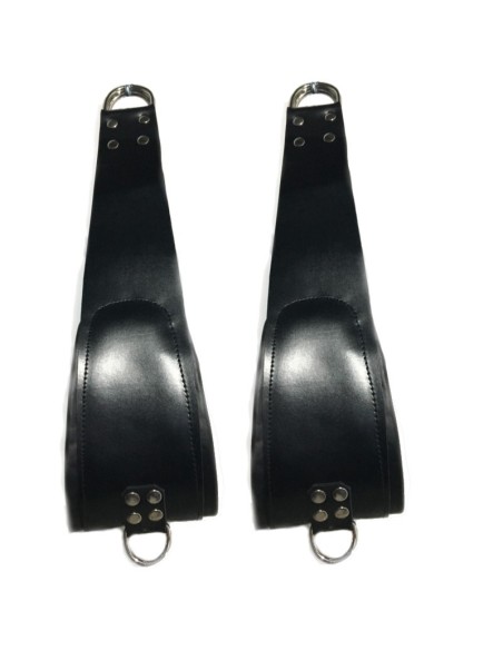 set de 2 Supports pieds en cuir pour sling + 2 mousquetons - 60cm -  The Red