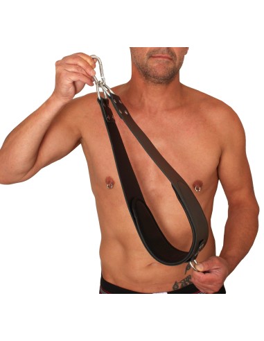 set de 2 Supports pieds en cuir pour sling + 2...