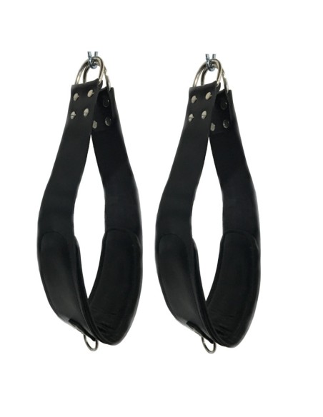 set de 2 Supports pieds en cuir pour sling + 2 mousquetons - 60cm -  The Red