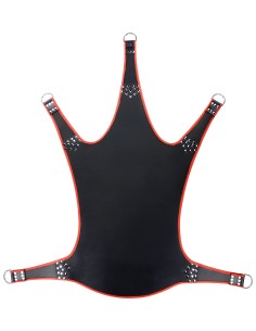 Sling en cuir 5 Points Noir-Rouge