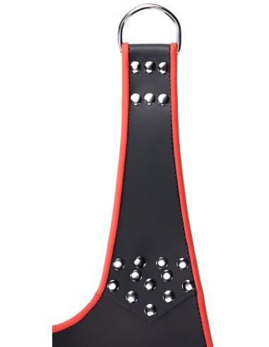 Sling en cuir 5 Points Noir-Rouge