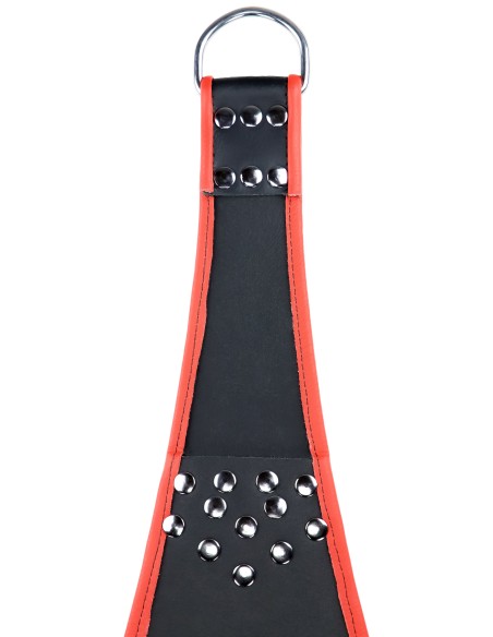 Sling en cuir 5 Points Noir-Rouge