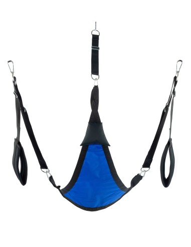 Sling en tissu Triangle - Set complet Bleu