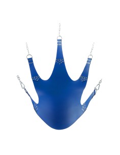 Sling en cuir 5 Points d'attache Bleu