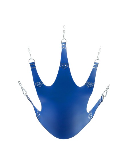 Sling en cuir 5 Points d'attache Bleu