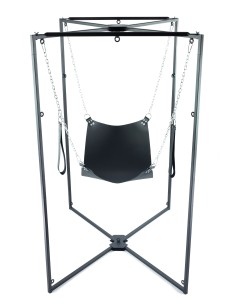 Kit Sling Cuir Carré Noir Armature Noire