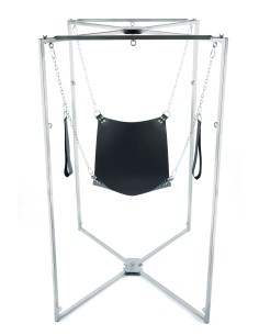 Kit Sling Cuir Carré Noir Armature Grise