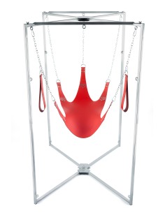 Kit Sling Cuir 5 Points Rouge Armature Grise