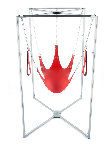 Kit Sling Cuir 5 Points Rouge Armature Grise