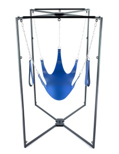 Kit Sling Cuir 5 Points Bleu Armature Noire