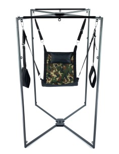 Kit Sling Tissu Carré Camouflage Armature Noire