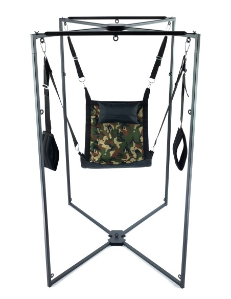 Kit Sling Tissu Carré Camouflage Armature Noire