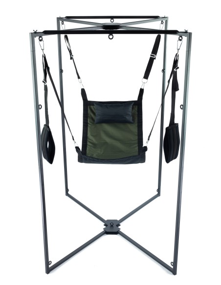 Kit Sling Tissu Carré Kaki-Noir Armature Noire