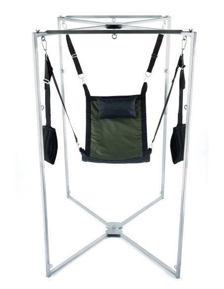 Kit Sling Tissu Carré Kaki-Noir Armature Grise