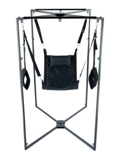 Kit Sling Tissu Carré Noir Armature Noire