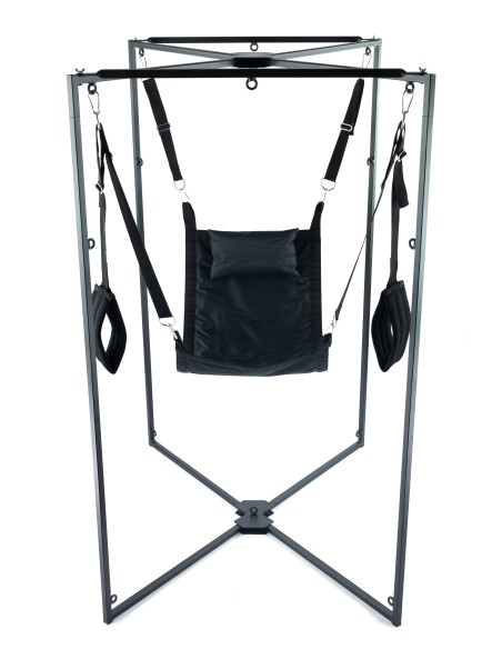 Kit Sling Tissu Carré Noir Armature Noire