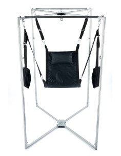 Kit Sling Tissu Carré Noir Armature Grise