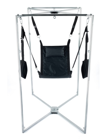 Kit Sling Tissu Carré Noir Armature Grise