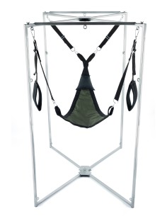 Kit Sling Tissu Triangle Kaki-Noir Armature Grise 2