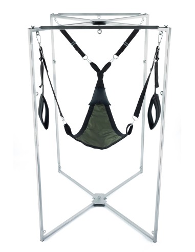 Kit Sling Tissu Triangle Kaki-Noir Armature Grise