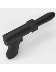 Gode vibrant avec poussée Fuck Gun 10 x 3cm 2