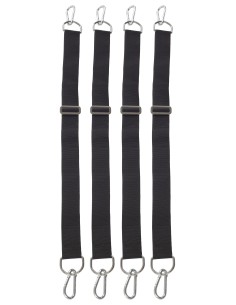 Set de 4 Bandes ajustables avec mousquetons 1 mètre