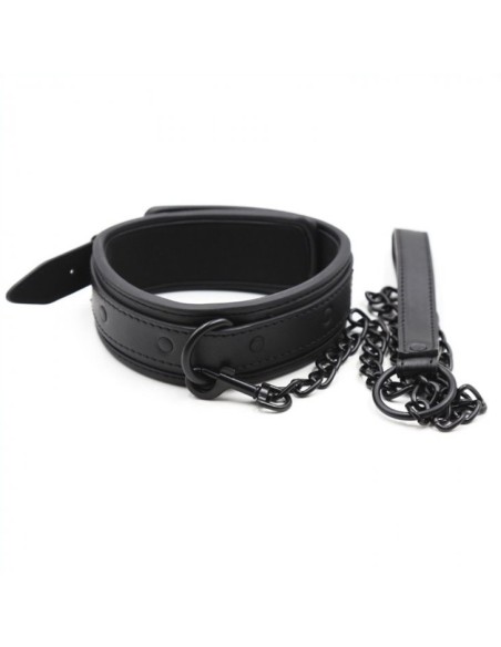 Collier + Laisse Noir