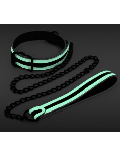Collier-Laisse fluorescente Glo 75cm