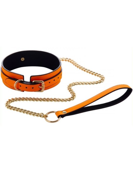 Collier-Laisse Phosphorescent Luminous Orange