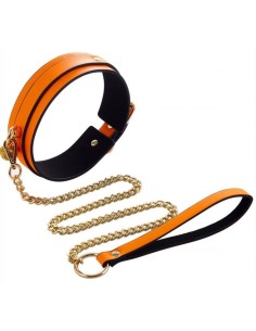 Collier-Laisse Phosphorescent Luminous Orange 2