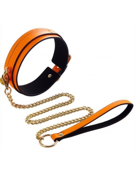 Collier-Laisse Phosphorescent Luminous Orange