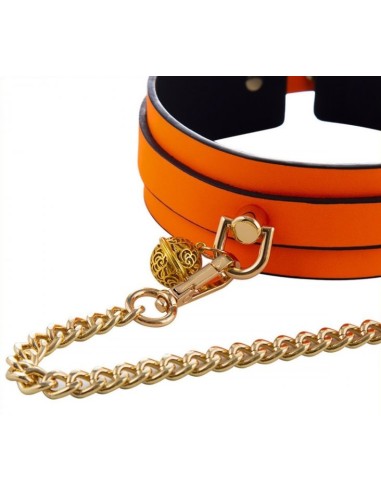 Collier-Laisse Phosphorescent Luminous Orange