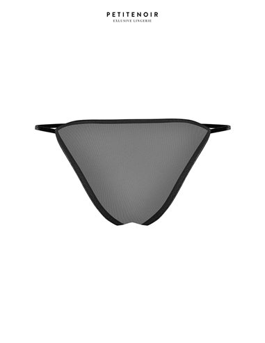 Slip échancré tulle et broderies