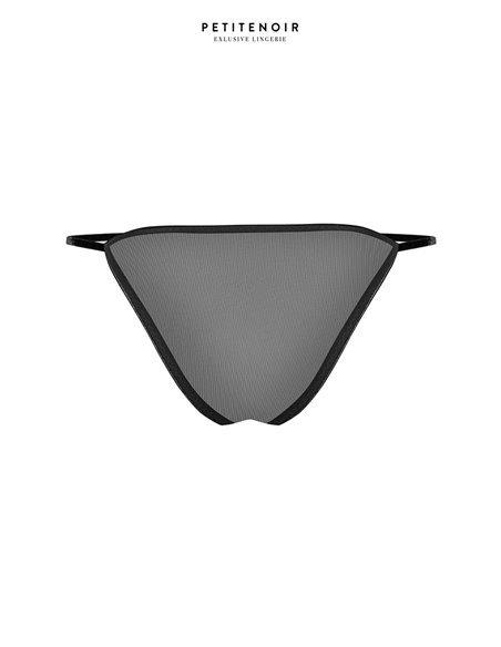 Slip échancré tulle et broderies