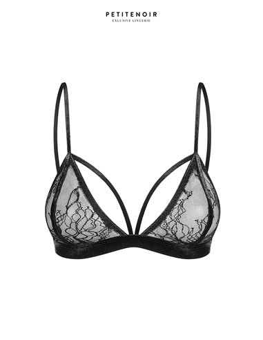 Soutien-gorge triangle dentelle et velours