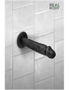 Gode réaliste 16 cm noir - Real Zack 2