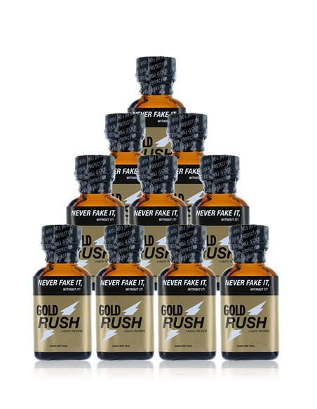 Pack 10 poppers Gold Rush 24 ml