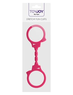 Menottes silicone stretchy - rose 2