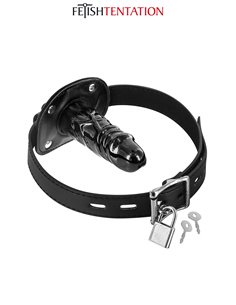Bâillon avec gode interne - Fetish Tentation