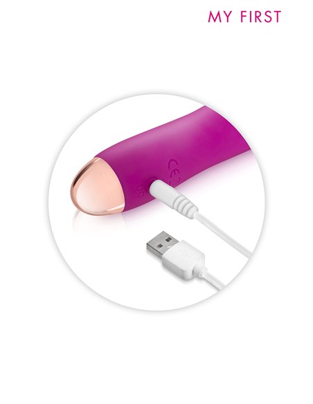 Vibromasseur rechargeable Pinga rose - My First Vibromasseur rechargeable Pinga rose - My First