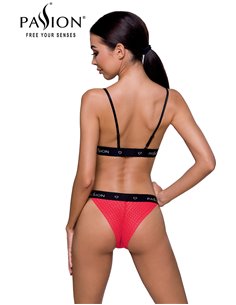 Ensemble lingerie Glamis - Rouge et noir 2